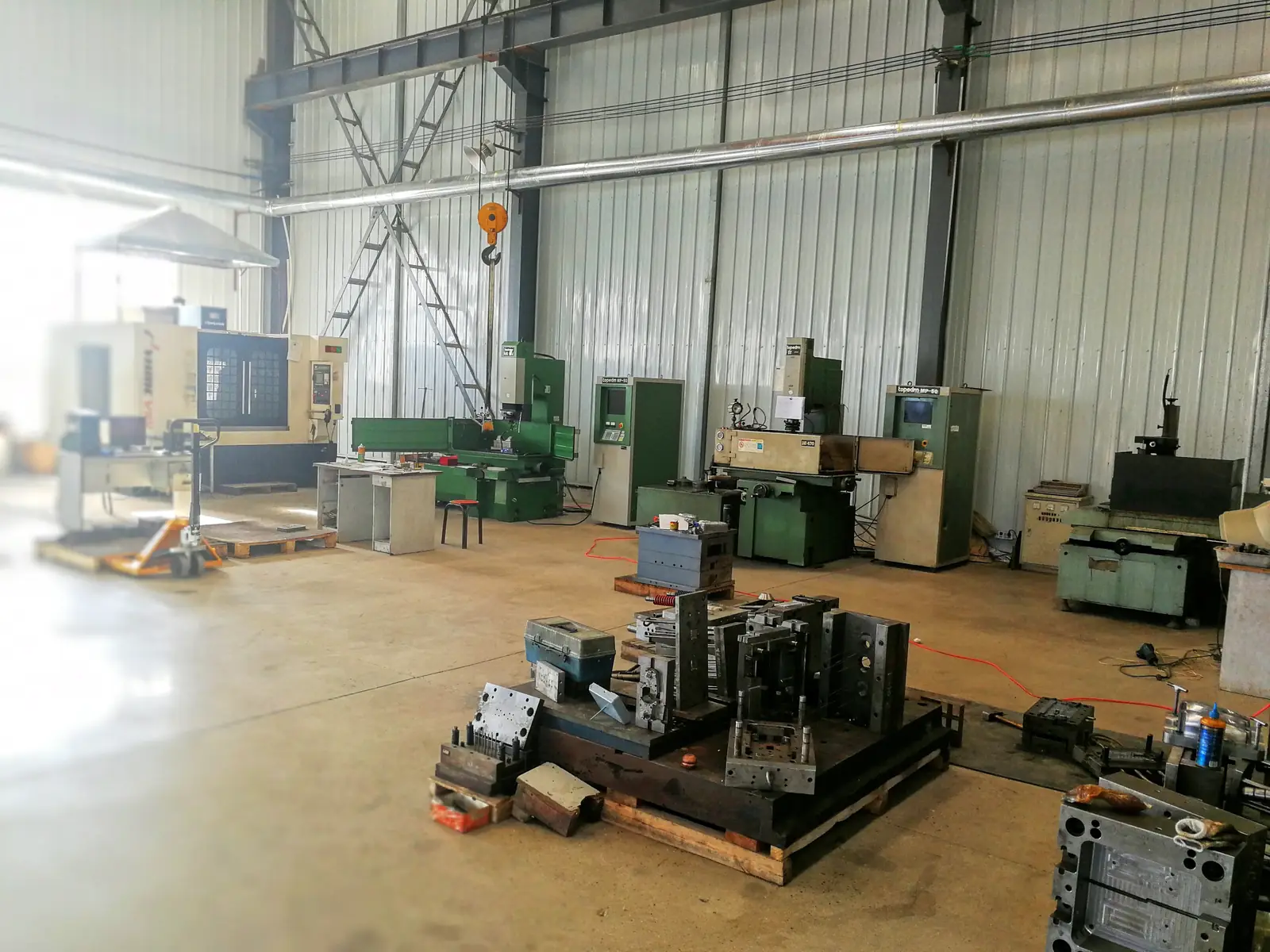 Mould making and machining workshop at the Virtue Hardware Co., Ltd factory in Wenzhou China
