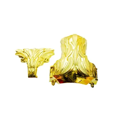 Flower design casket corner 2201in gold color, casket decoration