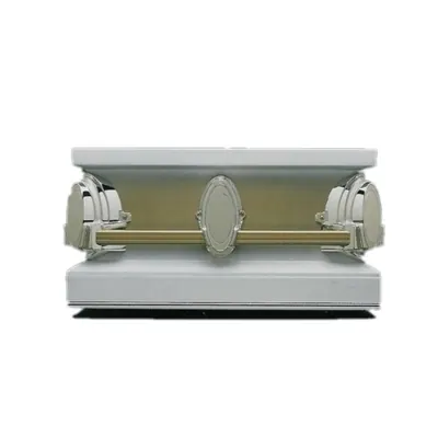 Round design casket corner 2206 in gold color side view
