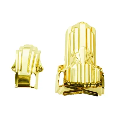 Plastic corner and steel pipe handle for casket 2211