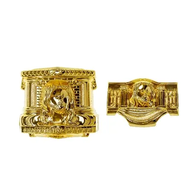 Christ design casket corner 2222 in gold finish