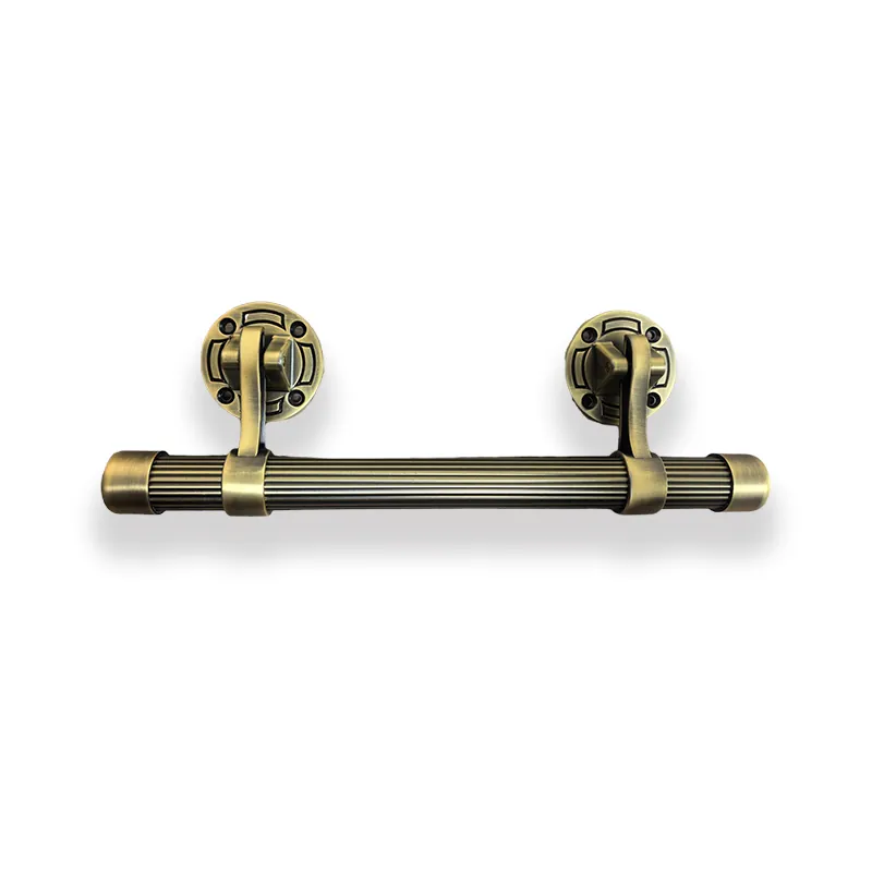 Casket Handle Swing Bar Design 1071-4 in Antique Brass Matte Color