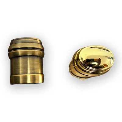 Zinc Alloy Casket Handle End Tip 8513 by Die Casting and Electronic Plated in Metal Hardware for Casket side view