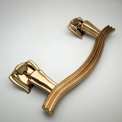 Casket handle with steel wire reinforced 9515 in copper color side view