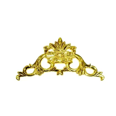 Casket lid decoration 6206 in plastic material and gold color