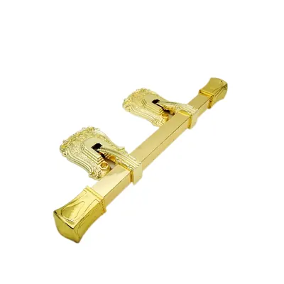 Burial handle for coffin 1005 square pipe and gold plating