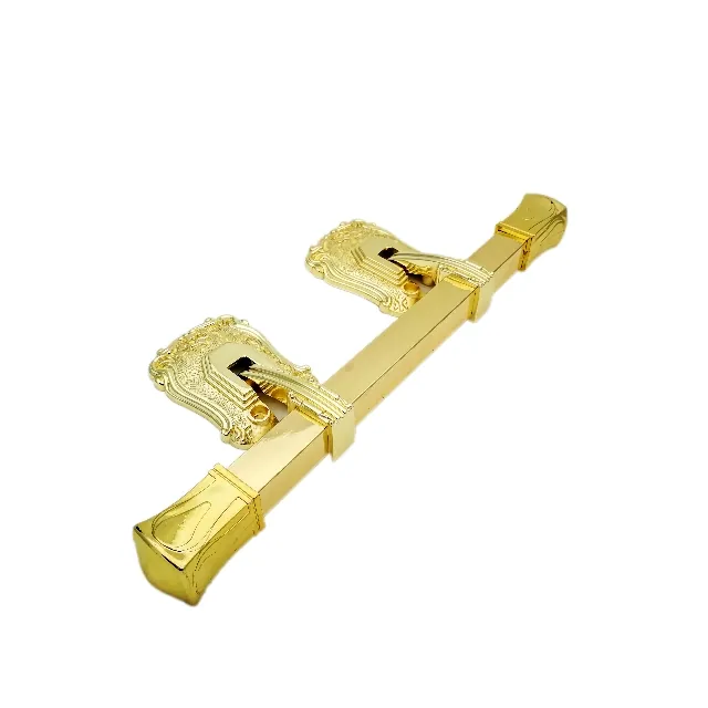 Burial handle for coffin 1005 square pipe and gold plating