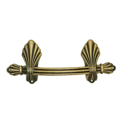 Shell design coffin handle 1015 in antique brass color