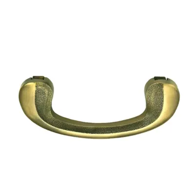 France coffin handle 1028 in antique brass color detail view