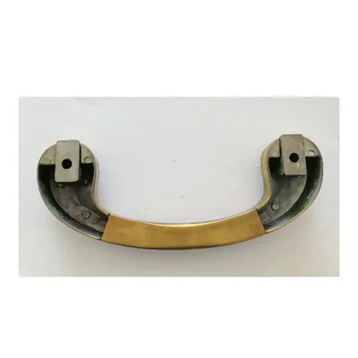 France coffin handle 1028 in antique brass color side view