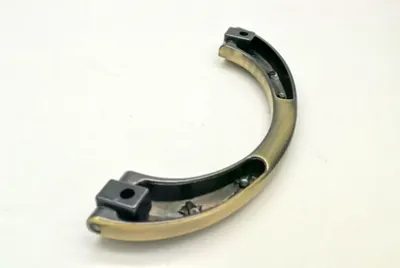 Zamak casket handle and fittings 1040 with screw rod and solid bar detail view