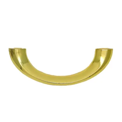 Slim half moon coffin handle 1042 in high polished and gold plated