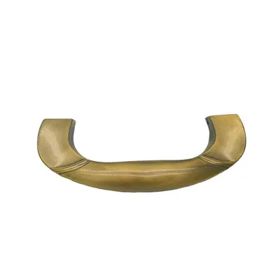 Wooden coffin decoration and handle 1044 with antique brass color and M5 screw rod