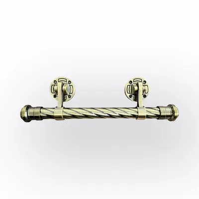 Antique Brass Coffin Handle 1071-2 With Steel Bar and Metal Coffin Handle detail view