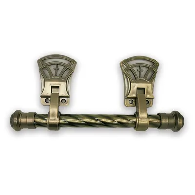 ABS plastic handle 9527-2 with twisted steel pipe and plated in Antique brass color