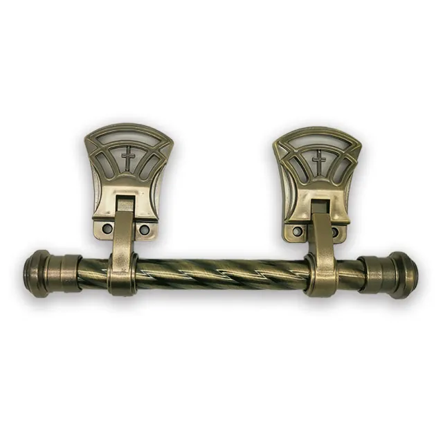 ABS plastic handle 9527-2 with twisted steel pipe and plated in Antique brass color