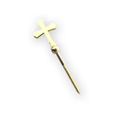 Coffin Lid Screw 8022 in Zamak Material and Cross Design and Scew Net Length 55mm side view