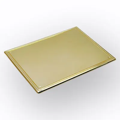 Shining Finish Mirro Effective Name Plate for Coffin and Casekt in Size 8×6 inch (ref 6225)