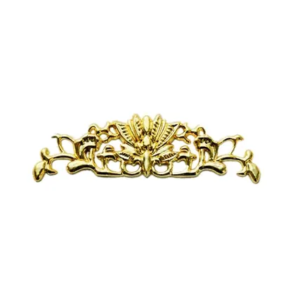 Coffin rim decoration 6205 in plastic material and gold color