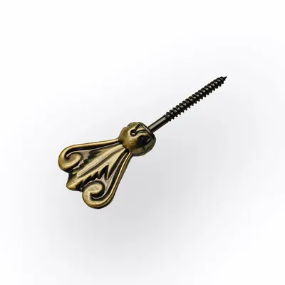 Coffin Screw 8052 in Antique Brass Color And Closure Fittings For the Coffin And Casket Lid side view