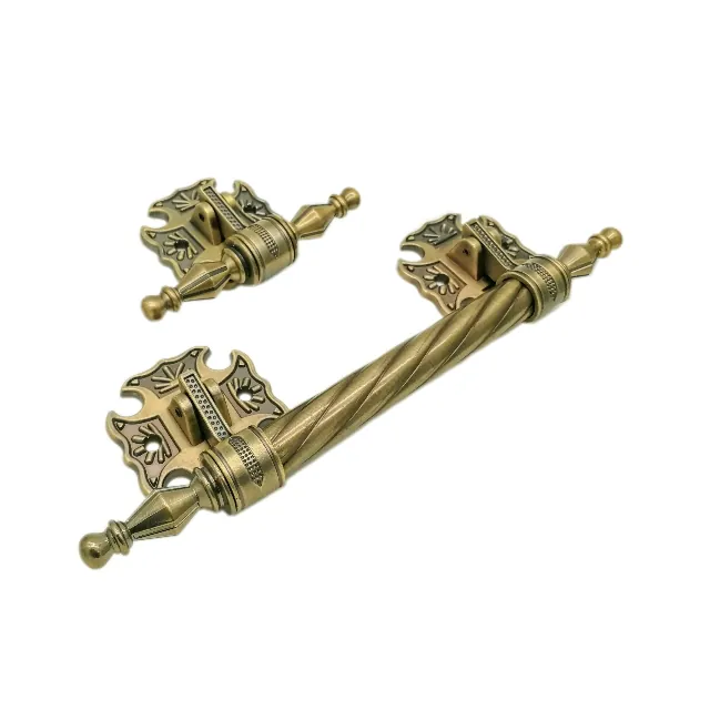 Full set coffin handles 1004 with T bar and steel bar (ref 1004 set)