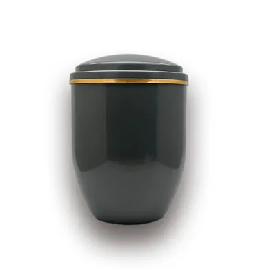 Grey Color With Silver Flash Point Funeral Ash Urn For Adult and 3.3L in Plastic Material (ref PA003-2)