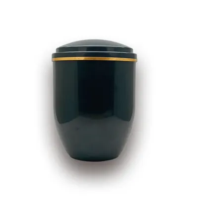 Black Bule With White Flash Point Color Funeral Ash Urn For Cremation Human Ash Holder (ref PA004-2)