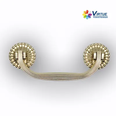 Funeral Coffin Handle 1034 Good Decoration for Wooden Casekt in Antique Brass Plating side view