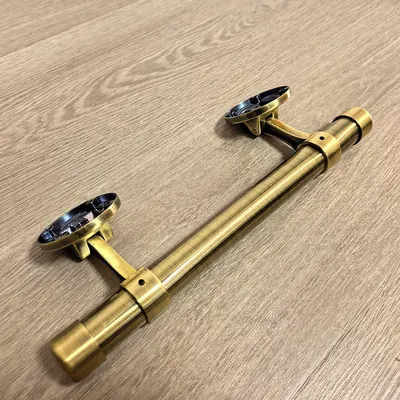 Funeral Coffin Handle 1071-3 With 25mm Round Bar and Durable Antique Brass Color detail view