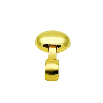 High polished coffin handle set 1006 with T bar and steel bar (ref 1006 Set) finish detail