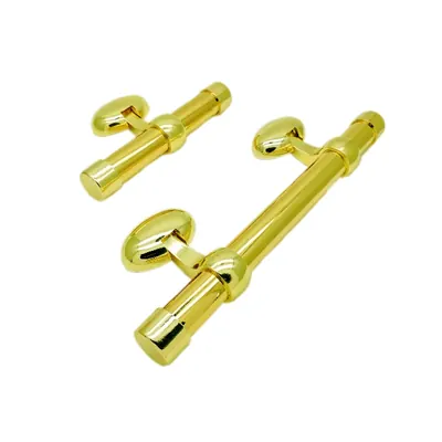 High polished coffin handle set 1006 with T bar and steel bar (ref 1006 Set)