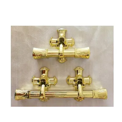 Lagore Plastic Handle Set 9007 in ABS material and gold color (ref 9007 Set) side view