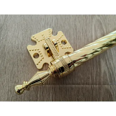 Customized length extend coffin handle 1002E in antique brass color finish detail