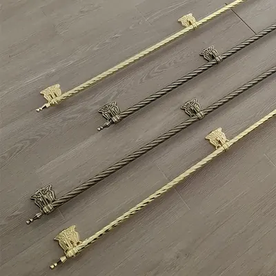 Long Bar Handle for Coffin and Casket 1003E in Customized Length by Electronic Plated to Gold or Antique Color detail view