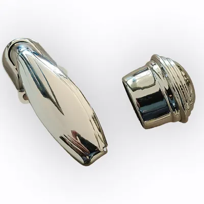 Casket Arm 8501 For Funeral Casket Handle Swing Oval Shape Bar In Antique Brass Color finish detail