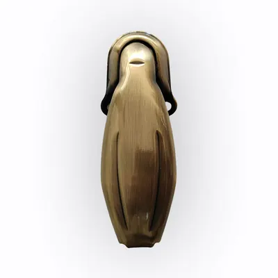 Metal Casket Handle And Metal Arm 8502 Antique Brass Color with 1” and 1-1/4” Oval Bar side view