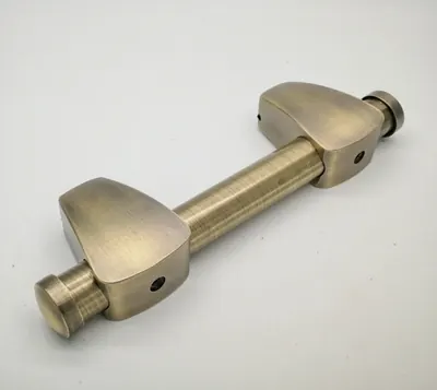 Funeral casket and coffin handle and knobs 1038-2 gold plated and steel bar alternative view