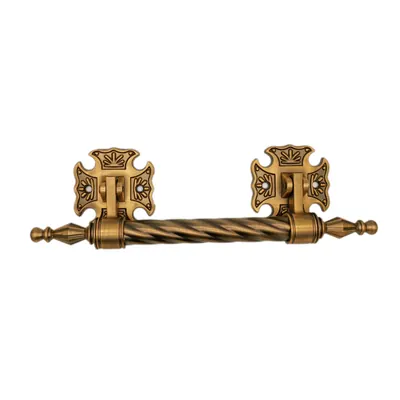 Funeral handle 1063 in antique gold color for coffin handle side view