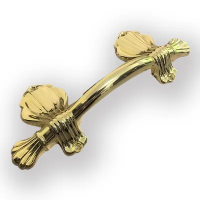 Rose Design Metal Coffin Handle 1078 and Casket Handle Fittings detail view