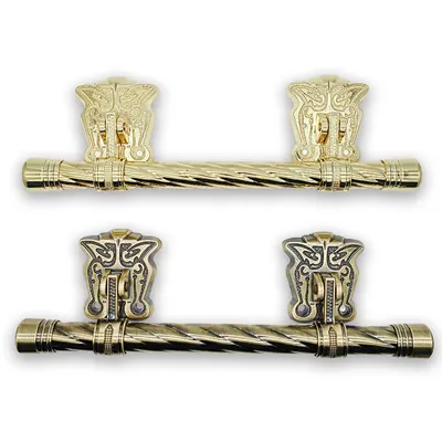 Funeral Coffin Handle with Twisted Steel Bar 1003-2 coffin fittings side view