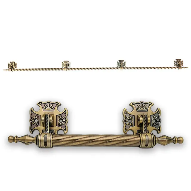 Funeral supplier and long bar handle for wooden coffin and casekt 1004-1.8M in Antique brass plated with customized length