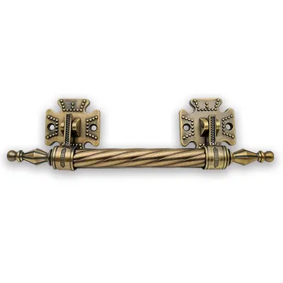 Funeral Coffin and Casket handle 1002 with Tiwisted Steel Pipe side view