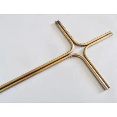 Double Steel Wire 6mm Metal Cross 8041 Funeral Coffin Decoration detail view