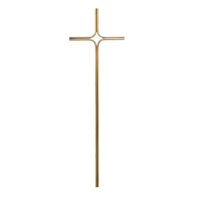 Double Steel Wire 6mm Metal Cross 8041 Funeral Coffin Decoration