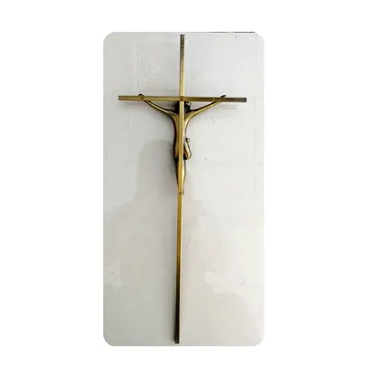 Metal crucifix 8001, metal cross with jesus, zamak crucifix for coffin lid decoration finish detail