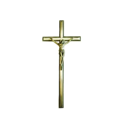 Coffin decoration metal crucifix 8006
