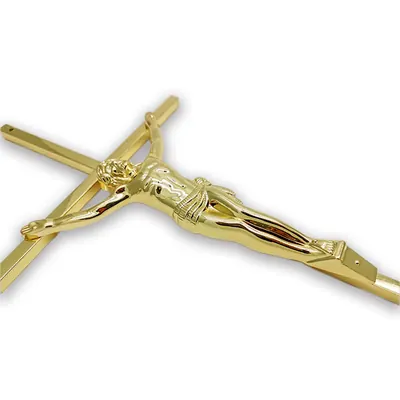 Coffin Crucifix 8010 Funeral coffin crucifix and cross by casting metal Jesus and Christ detail view