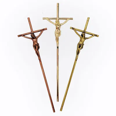 Italy Wooden Coffin Ornament And Decoration 8048 Metal Crucifix size in 53*16cm and Well Polished
