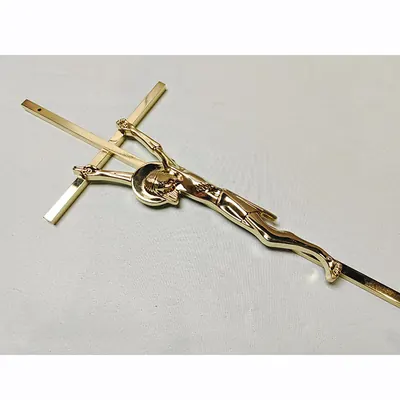 Metal Crucifix 8053 Size 56x17cm For Italy Coffin and Casket Decoration finish detail