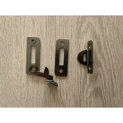 Metal Latch And Lock 8518 In Wooden Casket Lid And Funeral Hardware detail view